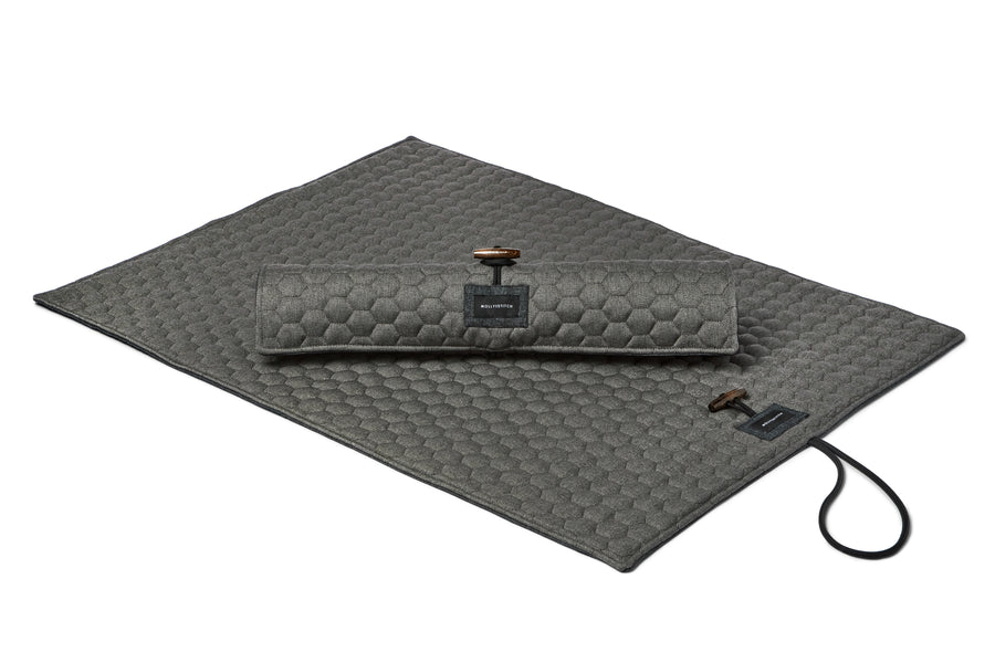 Honeycomb Dog Travel Mat - Grey