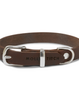 Butter Leather Dog Collar - Classic Brown
