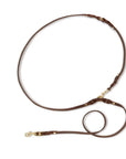 Butter Leather 3x Adjustable Dog Leash - Classic Brown - Molly and Stitch GmbH
