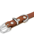 Butter Leather Dog Collar - Sahara Cognac