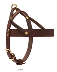 Butter Leather Dog Harness - Classic Brown