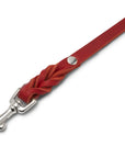 Butter Leather City Dog Leash - Chili Red - Molly and Stitch GmbH
