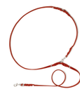Butter Leather 3x Adjustable Dog Leash - Chili Red - Molly and Stitch GmbH