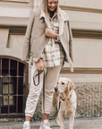 Butter Leather City Dog Leash - Classic Brown