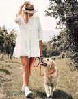 Touch of Leather Dog Collar - Pumpkin - Molly and Stitch GmbH