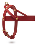 Butter Leather Dog Harness - Chili Red