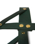 Butter Leather Dog Harness - Forest Green - Molly and Stitch GmbH